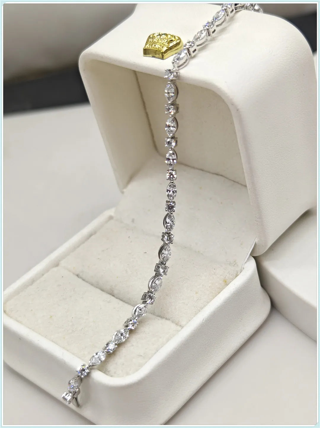 Athena Horse eye Lab-Grown Diamond Tennis Bracelet