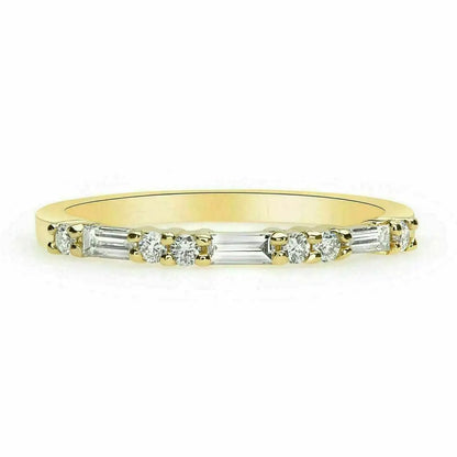 Rouba Baguette & Round Lab-Grown Diamond Ring