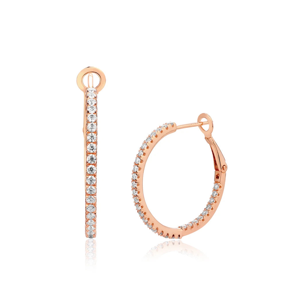 Zayna Moissanite Hoop Earring