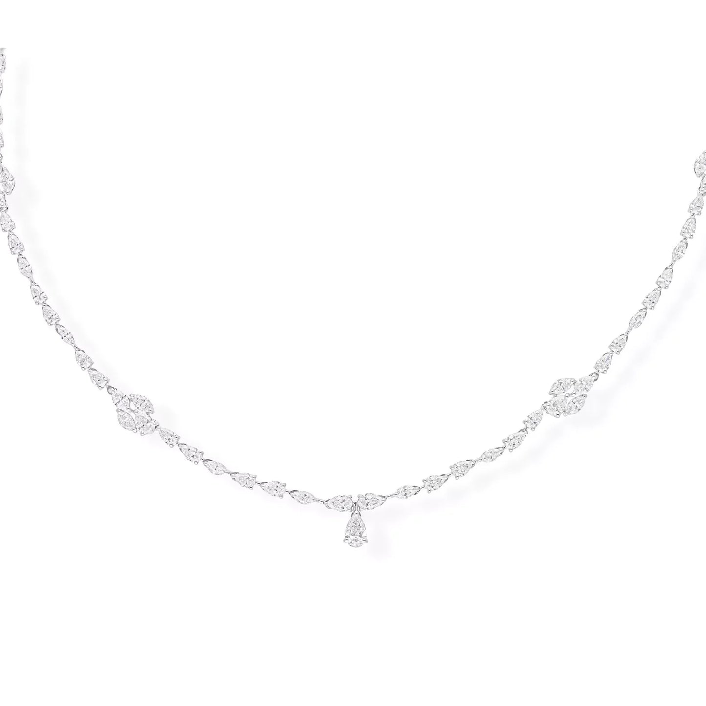 Valentina Pear and Marquise Cut Lab-Grown Diamond Necklace