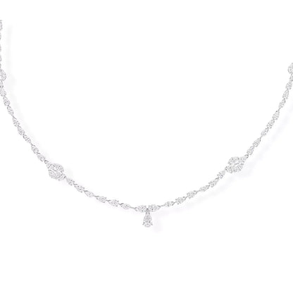 Valentina Pear and Marquise Cut Lab-Grown Diamond Necklace
