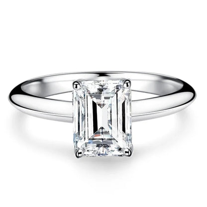 Felicity Emerald Cut Moissanite Ring