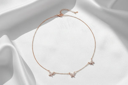 Dalitso Butterfly Marquise-Cut Moissanite Necklaces