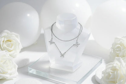 Dalitso Butterfly Marquise-Cut Moissanite Necklaces