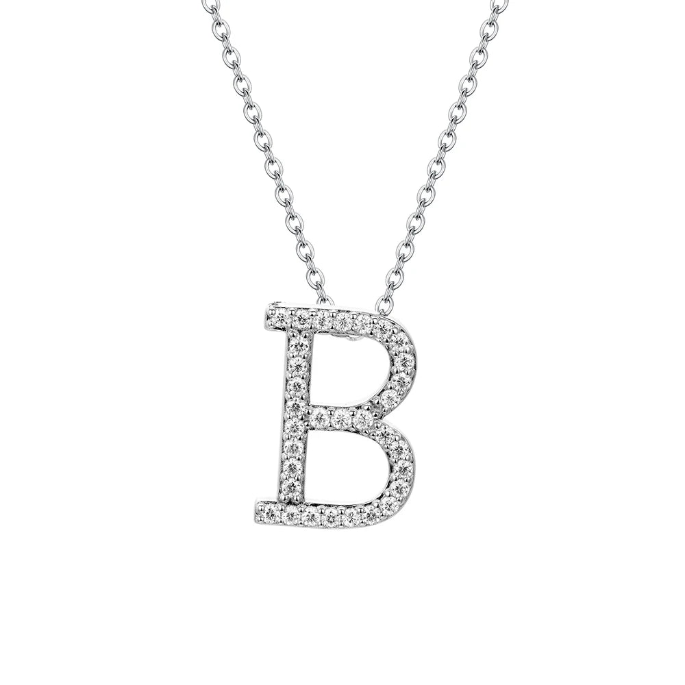 Letters Moissanite Necklace