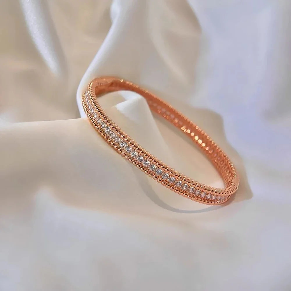 V-Leaf Moissanite Bangle Bracelet
