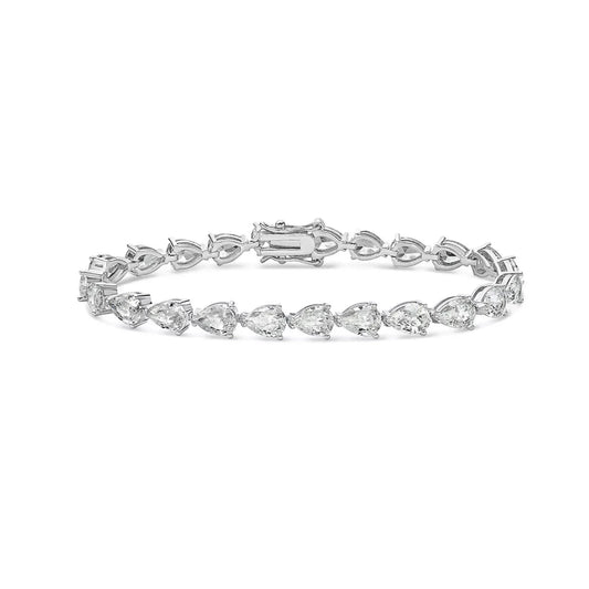 Shaden Pear Cut Tennis Lab-Grown Diamond Bracelet