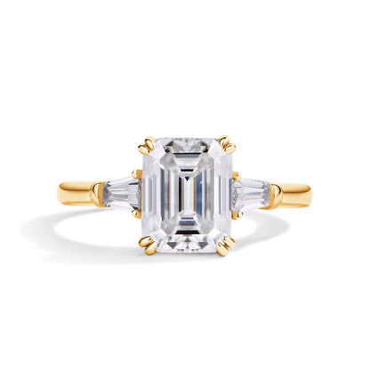 Inaya Radiant & Emerald Cut Moissanite Ring