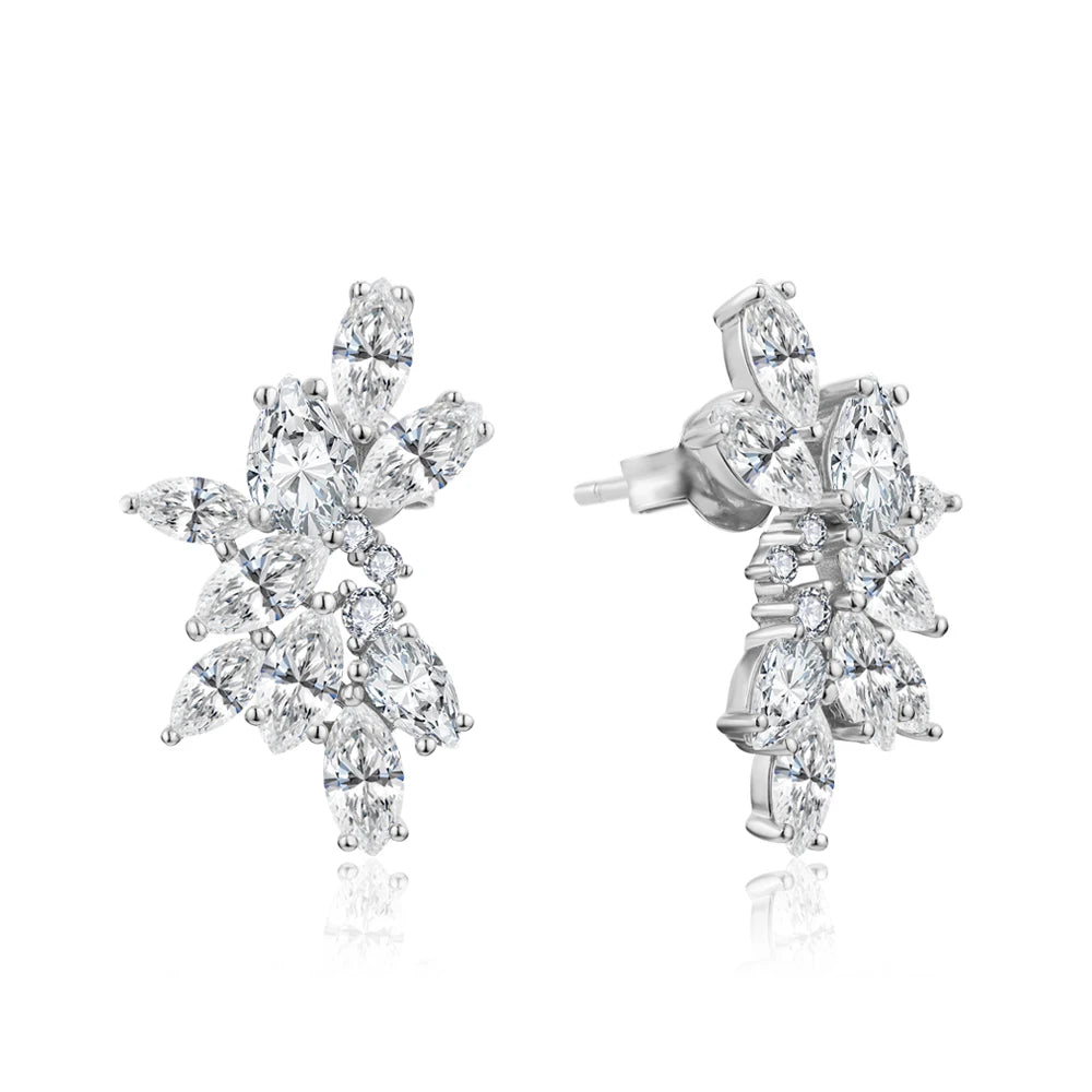 Layla Moissanite Stud Earrings