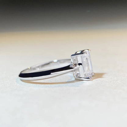 Felicity Emerald Cut Moissanite Ring