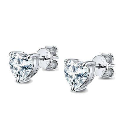 Joud Heart Shape Moissanite Earrings