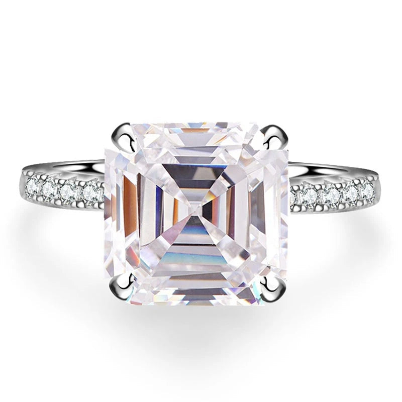 Clara Asscher Cut Moissanite Ring