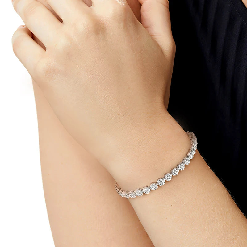 Dahlia Moissanite Tennis Bracelet