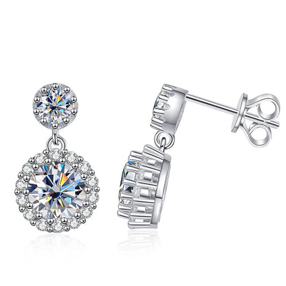 Tulin Moissanite Drop Earrings