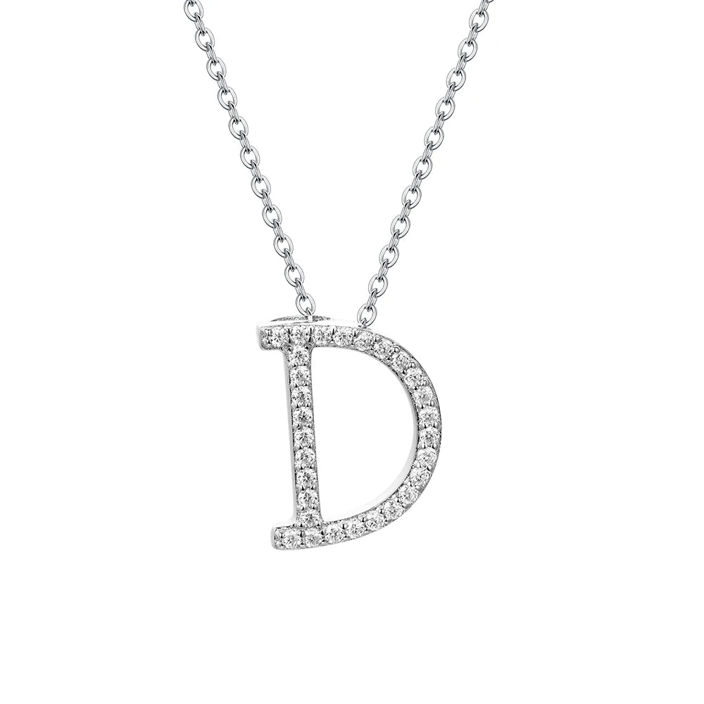 Letters Moissanite Necklace