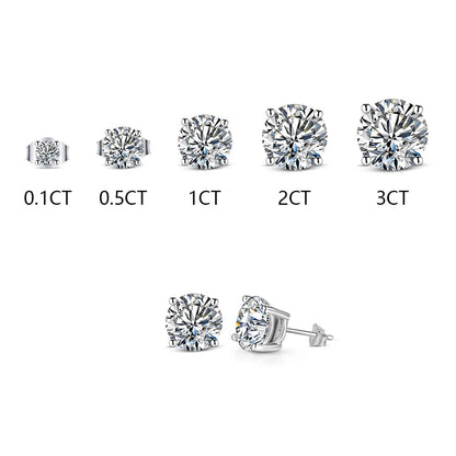 Lilia Moissanite Stud Earrings